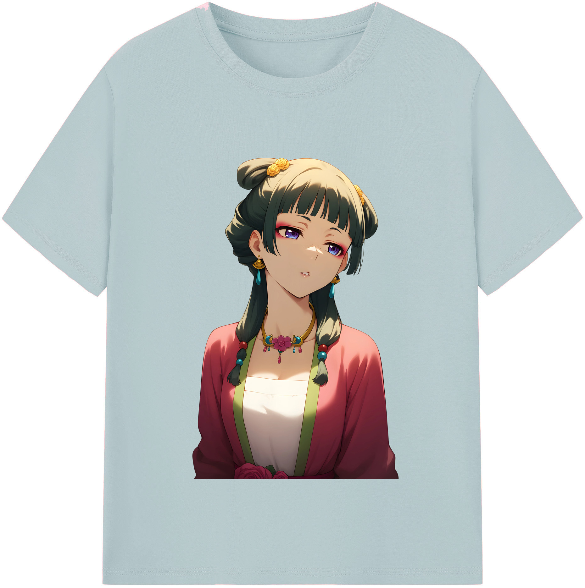 （画像用） 薬屋のひとりごと The Apothecary Diaries 綿100％半袖Tシャツ（フロントプリント）